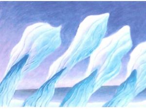 Sculptured Ice by Wind 